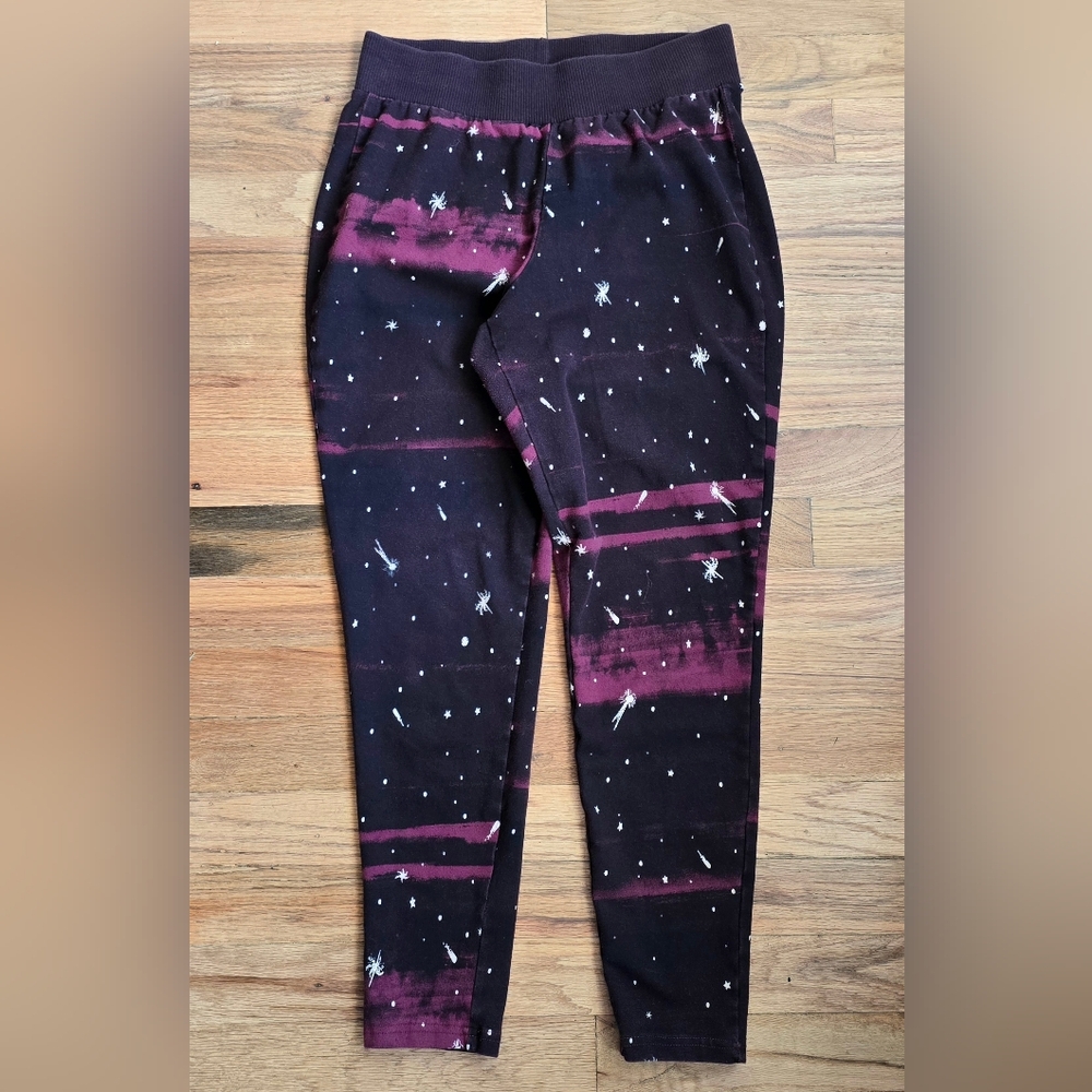 Torrid Red And Purple Galaxy Space Star Print Leggings, Plus Size 1, 1X, 14-16